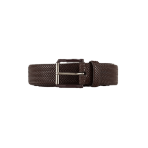 Thắt Lưng Giorgio Armani Leather Belt With Lizard Print 'Dark Brown'