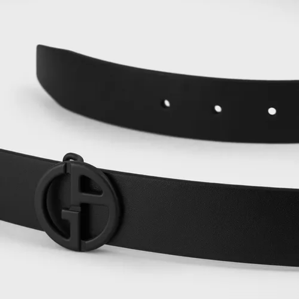 Thắt Lưng Giorgio Armani Reversible Leather Belt 'Black' Y2S454YRD2V180001 - Ảnh 2