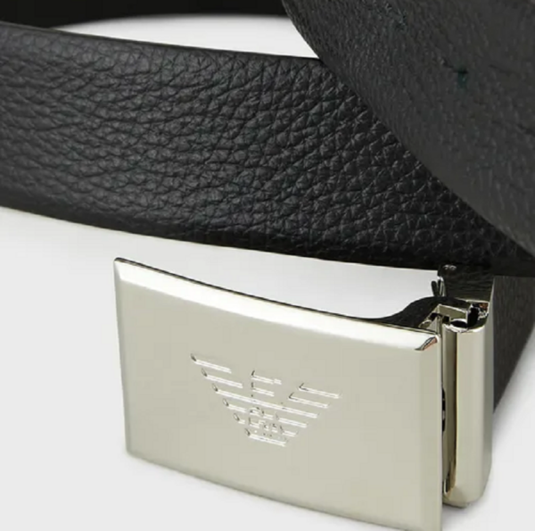 Thắt Lưng Giorgio Armani Reversible Leather Belt 'Black' Y4S224Y089E188001 - Ảnh 2
