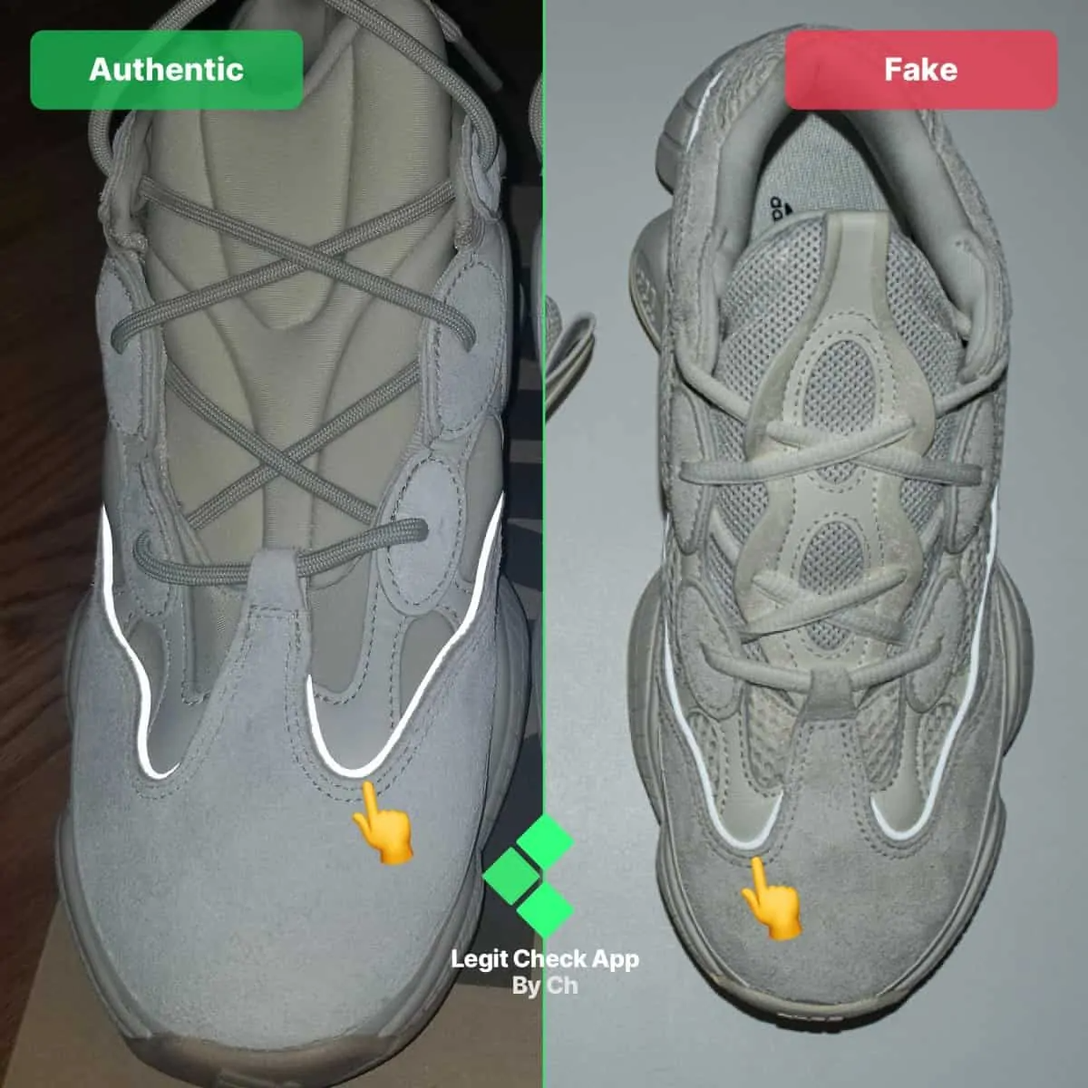 Hinh anh 5: Legit check: Huong dan cach phan biet Yeezy 500 Real va Fake