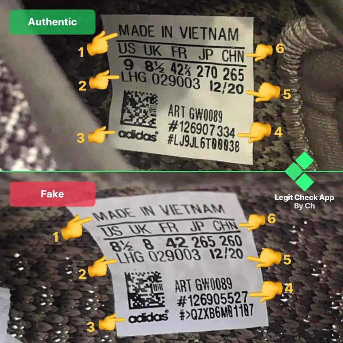 Legitcheck: Hướng dẫn cách phân biệt Yeezy Boost 350 V2 Ash Stone Real và Fake Hinh anh 3: Legitcheck: Huong dan cach phan biet Yeezy Boost 350 V2 Ash Stone Real va Fake