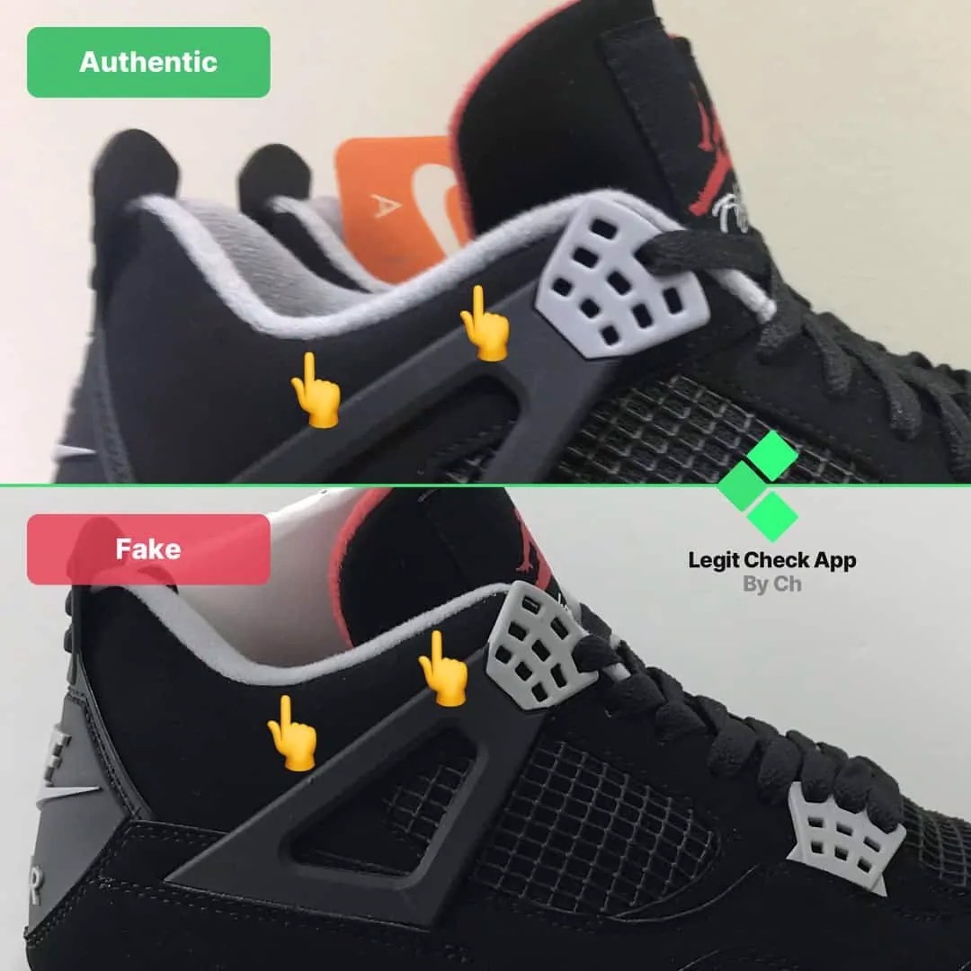 Legitcheck: Hướng dẫn cách phân biệt Air Jordan 4 Bred Real Vs Fake Hinh anh 5: Legitcheck: Huong dan cach phan biet Air Jordan 4 Bred Real Vs Fake
