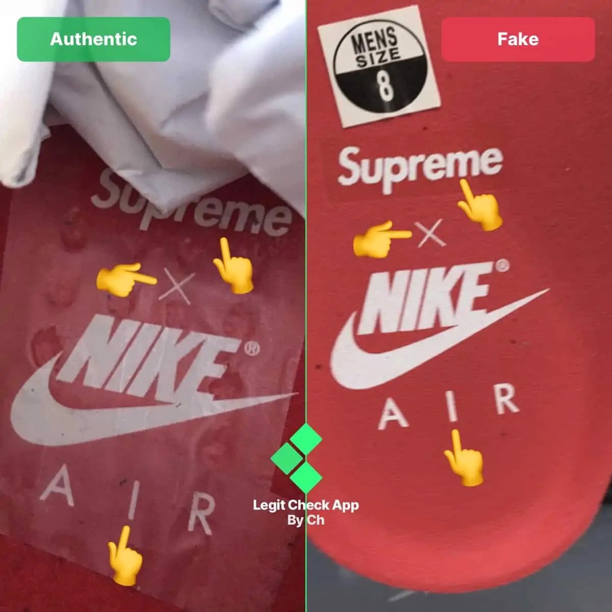 Legitcheck: Cách phân biệt Supreme Nike Air More Uptempo Real và Fake Hinh anh 3: Legitcheck: Cach phan biet Supreme Nike Air More Uptempo Real va Fake