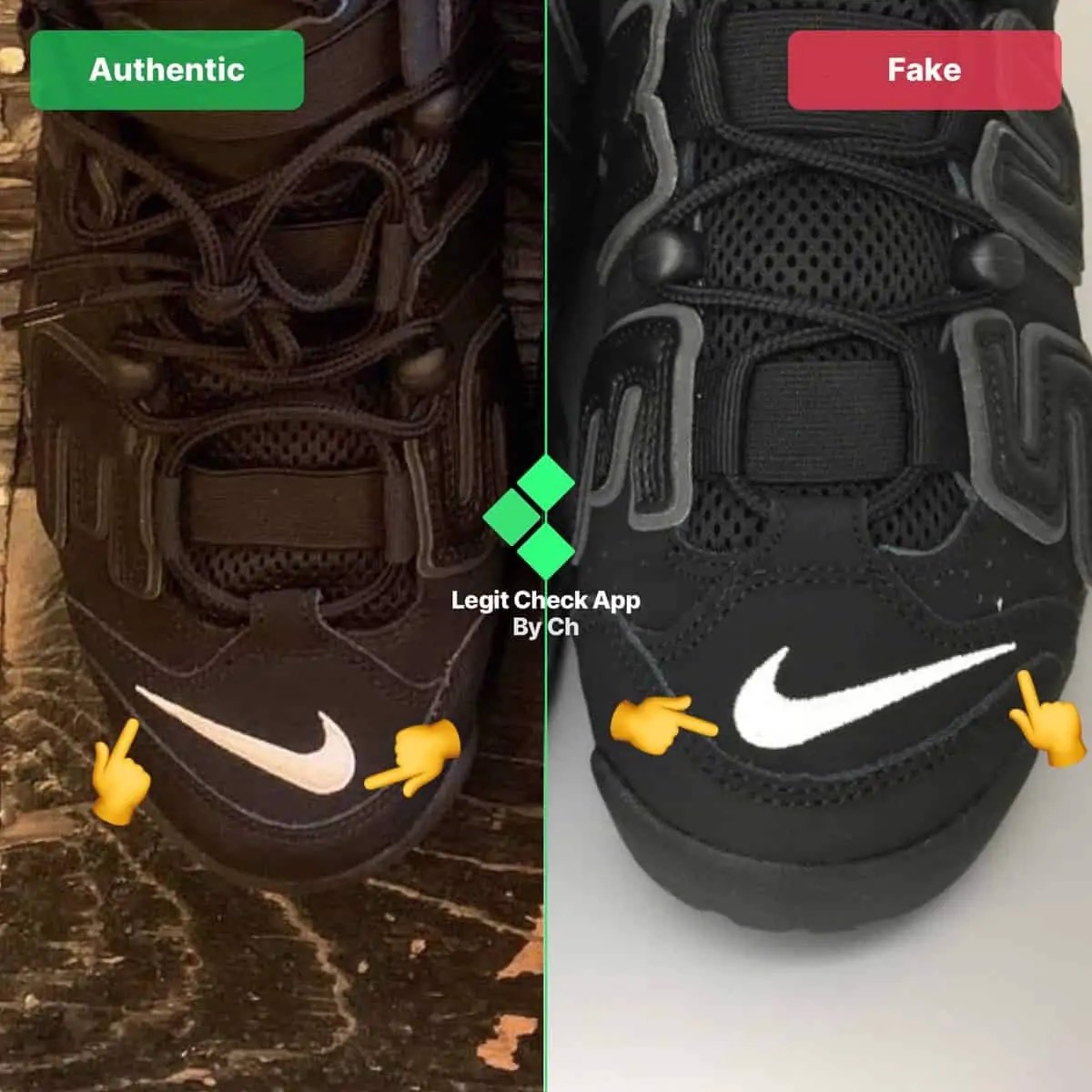 Legitcheck: Cách phân biệt Supreme Nike Air More Uptempo Real và Fake Hinh anh 8: Legitcheck: Cach phan biet Supreme Nike Air More Uptempo Real va Fake