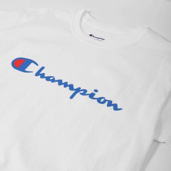 Áo Champion Classic Graphic Logo Jersey T-Shirt White GT23H - Ảnh 2