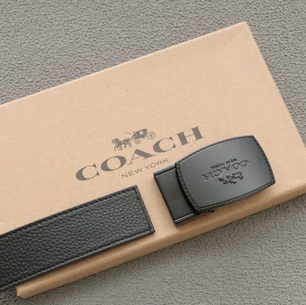 Thắt Lưng Coach Stitched Reversible Belt 64089 BK MA - Ảnh 6