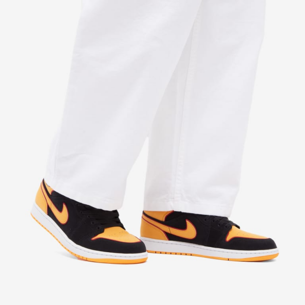 Giay Nike Air Jordan 1 Mid 'Fat Tongue Black Orange' FJ4923-008