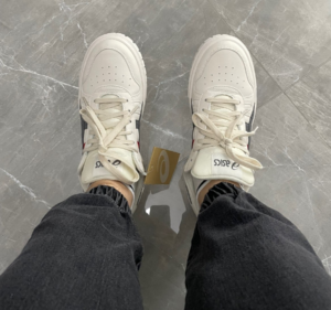 Giay Asics Court MZ 'White Gray' 1203A127-101