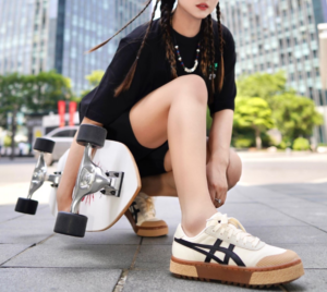 Giay Asics Court Trail 'White Black' 1203A146-021