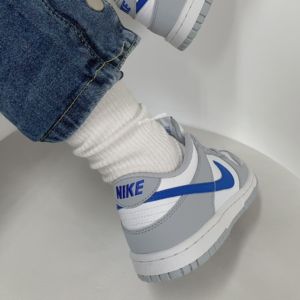 Giay Nike Dunk Low GS 'Grey White Royal' FN3878-001