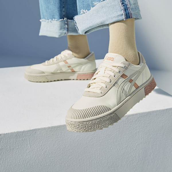 Giay Asics Court Trail Sneakers 'Beige White Grey' 1203A129-750