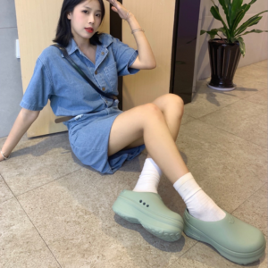 Dep Adidas adiFOM Stan Smith Mule 'Silver Green' IE7053