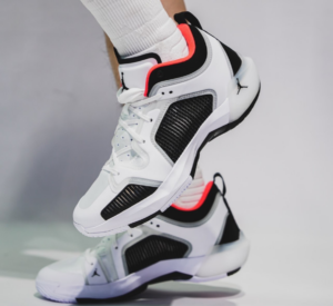 Giay Nike Air Jordan XXXVII Low PF 'White Black Siren Red' DQ4123-100