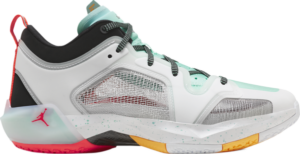 Giay Nike Air Jordan 37 Low PF x Guo Ailun 'Silver Island Green' FB8486-130