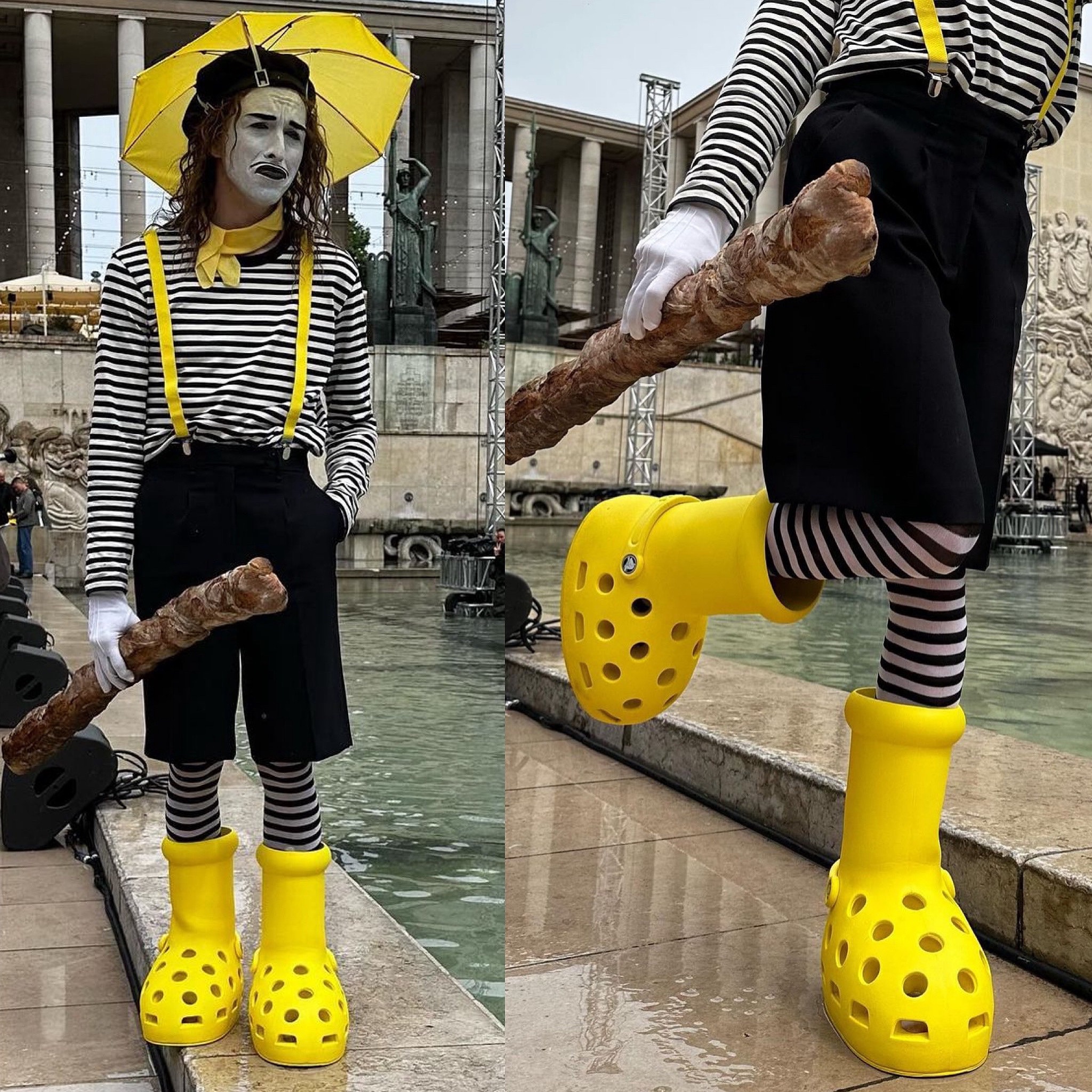MSCHF x Crocs Big Yellow Boots chiếm trọn spotlight tại Paris Fashion Week Hinh anh 8: MSCHF x Crocs Big Yellow Boots chiem tron spotlight tai Paris Fashion Week