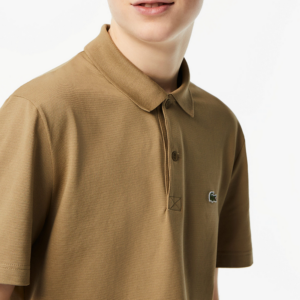 Ao Lacoste Polo Regular Fit Stretch 'Brown' DH0783-00-CB8