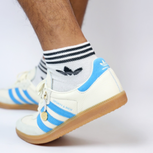 Giay Adidas Sporty & Rich x Samba OG 'Cream Blue' IE7096