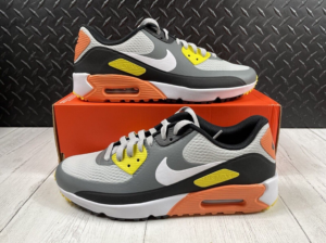 Giay Nike Air Max 90 Golf 'Smoke Grey Black Orange' CU9978-012
