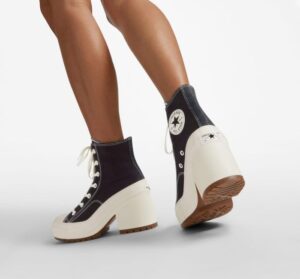 Giay Converse Chuck 70 De Luxe Heel High 'Black Egret' A05347C