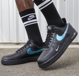 Giay Nike Air Force 1 '07 Low 'Black Blue Lightning' FD0654-001