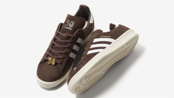 Giay Adidas Campus 80s Bape '30th Anniversary Brown' IF3379