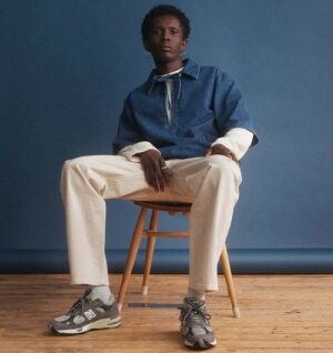 Giay New Balance 991 'MiUK Castlerock Navy' M991GNS