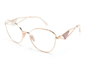 Kinh Prada Eyeglasses 'Pink Gold' PR52ZVZVF1O1