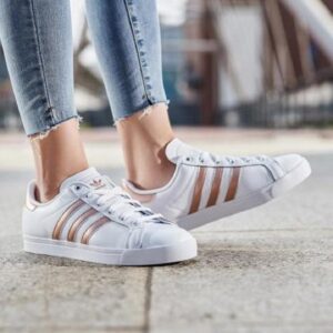 Giay Adidas Coast Star 'White Copper Metallic' EE6201