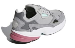 Giay Adidas Falcon 'Grey Maroon' D96698