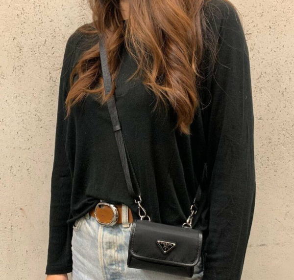 Tui Prada Shoulder Bag 'Black' 2ZT022-2DMH-F0002