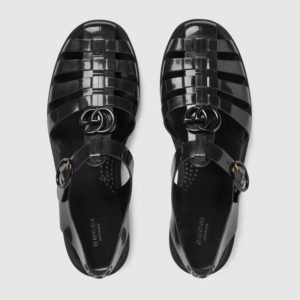 Dep Gucci Sandal With Double G 'Black' 674132-JFM00-1000