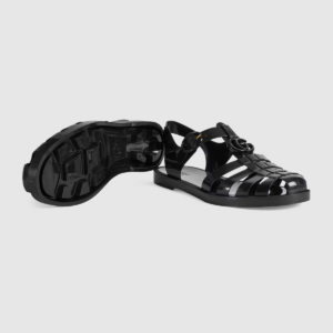 Dep Gucci Sandal With Double G 'Black' 674132-JFM00-1000