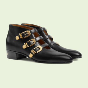 Giay Gucci Lace-up 'Black Leather'‎ 699103-06F00-1000