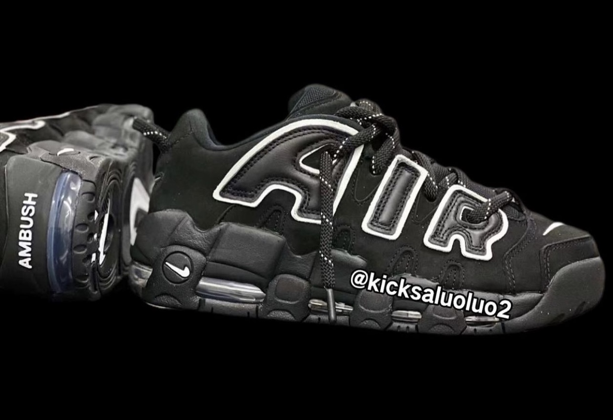 Hinh anh 4: Hinh anh dau tien ve phien ban AMBUSH x Nike Air More Uptempo "Black/White"