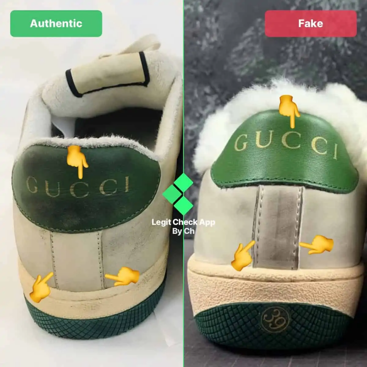 Hinh anh 5: Legit Check: Cach phan biet giay Gucci Screener Real va Fake