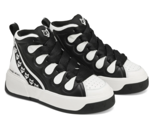 Giay Naked Wolfe King 'Black White Leather'