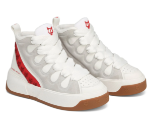 Giay Naked Wolfe King 'White Red Leather'