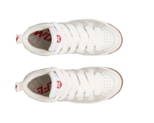 Giay Naked Wolfe King 'White Red Leather'