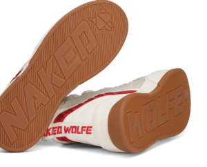 Giay Naked Wolfe King 'White Red Leather'
