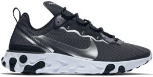 Giay Nike React Element 55 'Black Metallic Silver' CQ4600-071
