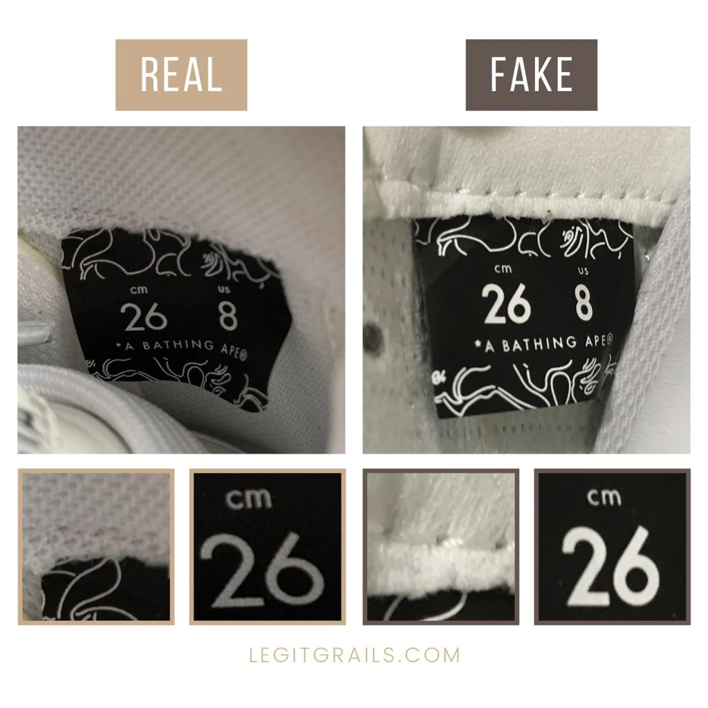 Legitcheck: Những mẹo giúp bạn phân biệt Bapesta real và fake Hinh anh 8: Legitcheck: Nhung meo giup ban phan biet Bapesta real va fake