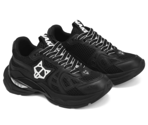 Giay Naked Wolfe Smash Double 'Black Mesh'