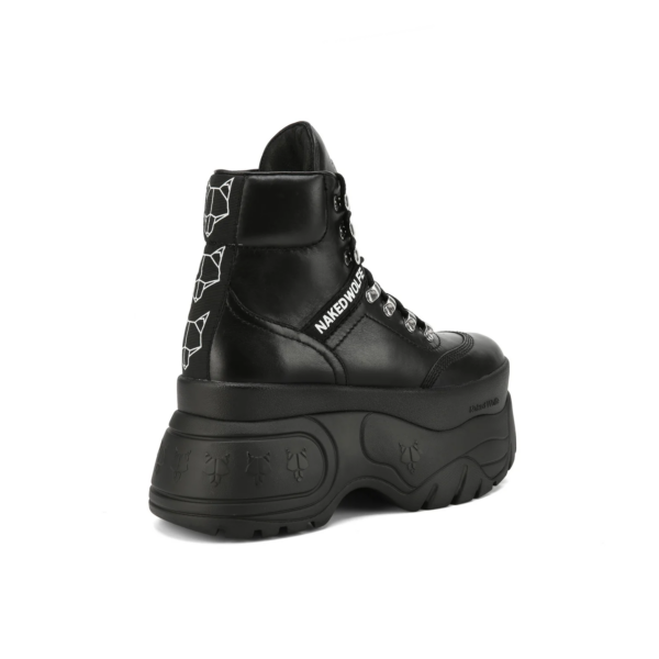 Giay Naked Wolfe Spike 'Black Leather'