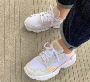 Giay Adidas Originals Falcon 'White Pink' GV7366