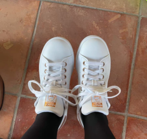 Giay Adidas Stan Smith 'White Metallic Copper' Q47186