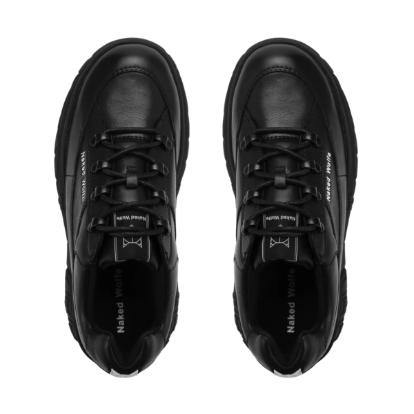 Giay Naked Wolfe Sporty 'Black Leather'