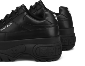 Giay Naked Wolfe Sporty 'Black Leather'