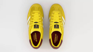 Giay Adidas Gazelle Indoor 'Yellow Burgundy' IE7003
