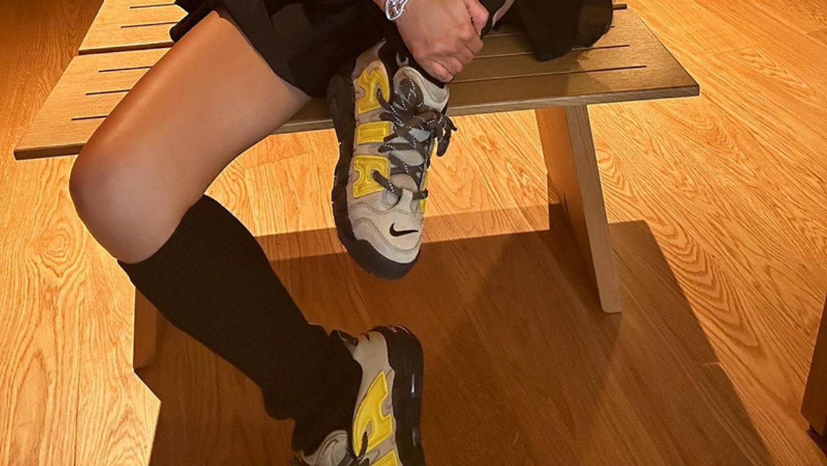 Hinh anh 7: Hinh anh dau tien ve phien ban AMBUSH x Nike Air More Uptempo "Black/White"