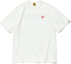Ao Human Made Navy Heart Badge T-Shirt 'White'